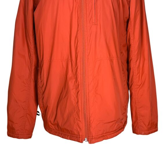 L.L. Bean Men's Puffer Jacket Orange Zip Outdoor Hiking Insulated Windbreaker M - Picture 7 of 12
